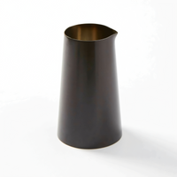Evolution 4.5 oz Stainless Steel Creamer, Satin Black Finish, Without Handle