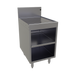 Thumbnail image #1 for Glastender Underbar Stainless Steel Glass Rack Storage Unit with Drainboard Top and Open Front Base, 18-Inch W x 24-Inch D