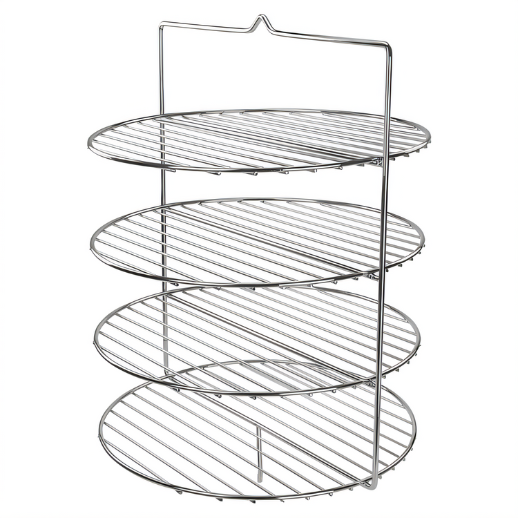 Product image #1 for 15 x 15 x 18 Inch Chrome-Plated Wire Pizza Rack for EDM-2 Display Merchandiser