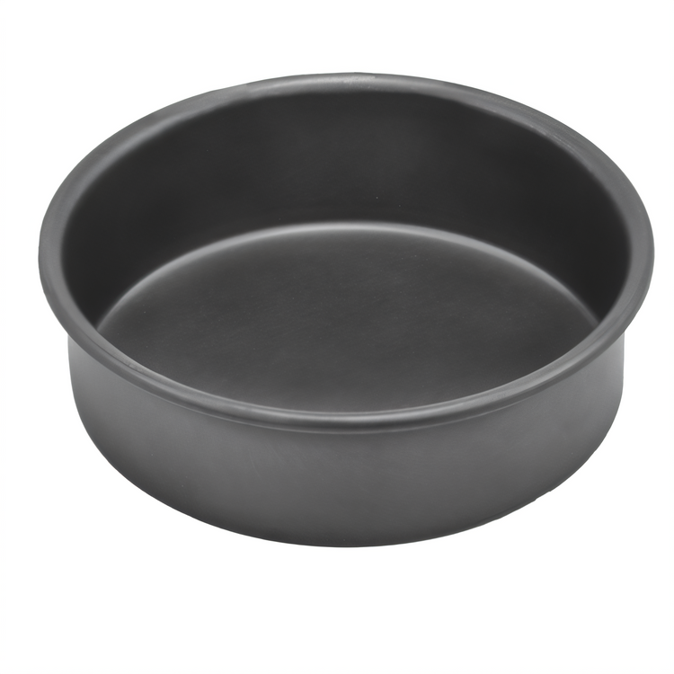 Product image #1 for Winco Deluxe Hard Anodized Aluminum Round Cake Pan, 6-Inch x 2-Inch, 18 Gauge