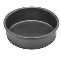 Winco Deluxe Hard Anodized Aluminum Round Cake Pan, 6-Inch x 2-Inch, 18 Gauge