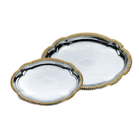 Vollrath Odyssey Large Oval Chrome-Plated Serving Tray, 18-1/8 x 13 Inches