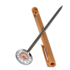 Thumbnail image #1 for Taylor Precision 6092NBRBC HACCP Dial Food Safety Thermometer, 0° to 220°F, 1" Dial, 5" Stem, Brown Case of 6