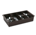 Thumbnail image #1 for Vollrath Dark Brown Plastic 4-Compartment Cutlery Dispenser Box