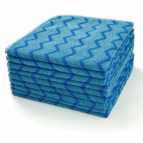 Product image #1 for Rubbermaid Commercial Hygen General Purpose Microfiber Cleaning Cloth, 16 x 16 Inches, Blue