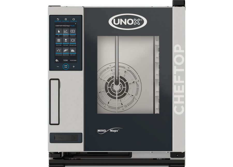 Product image #1 for UNOX CHEFTOP MIND.Maps Plus Compact Countertop Electric Combi Oven, 5 GN 1/1, Left-to-Right Door