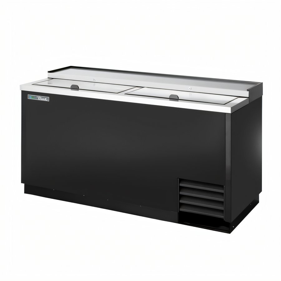 Product image #1 for True TD-65-24-HC Flat Top Bottle Cooler with 2 Lids, 22-Case Capacity