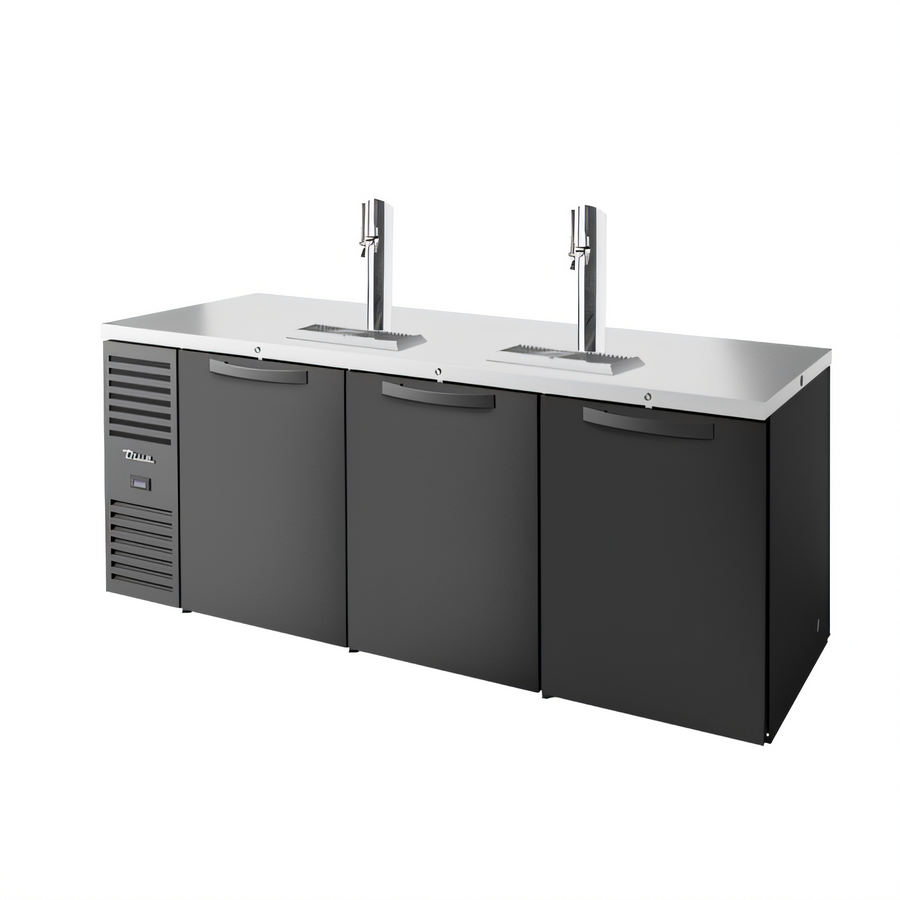 Product image #1 for True Premier Bar 84-Inch Three-Section Pass-Thru Refrigerated Draft Bar Cooler