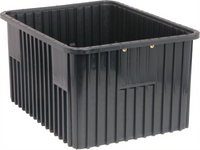 Quantum Conductive Dividable Grid Food Storage Box, 22-1/2 x 17-1/2 x 12 Inches, Black