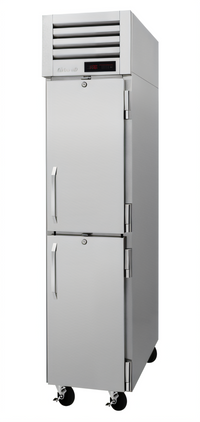 Turbo Air PRO Series 1-Section Reach-In Heated Holding Cabinet with 2 Half Solid Doors, Left-Hinged