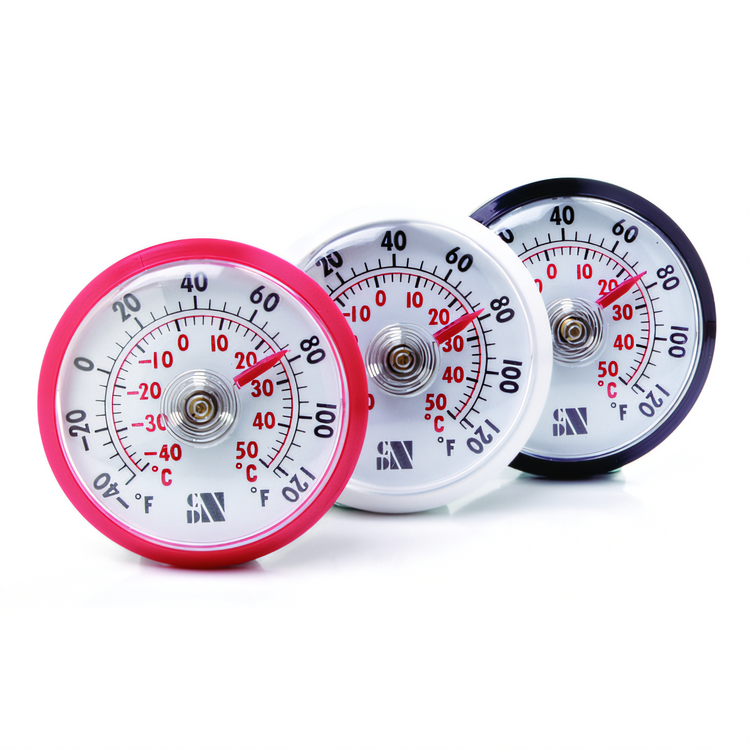 Product image #1 for CDN Stick'm Ups AT120 Dial Refrigerator/Freezer Thermometer with Magnetic and Adhesive Mounting