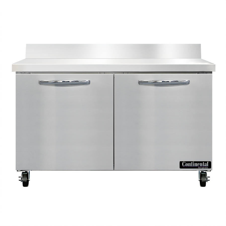 Product image #1 for Continental Refrigerator SWF48NBS 48 Inch Two-Section Worktop Freezer with Backsplash