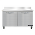 Thumbnail image #1 for Continental Refrigerator SWF48NBS 48 Inch Two-Section Worktop Freezer with Backsplash