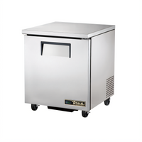 True 27-Inch Undercounter Freezer with Solid Door, Stainless Steel Exterior, Rear-Mounted Self-Contained Refrigeration