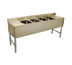 Thumbnail image #1 for Serv-Ware 72-Inch 4-Bowl Stainless Steel Bar Sink with Left and Right Drainboards