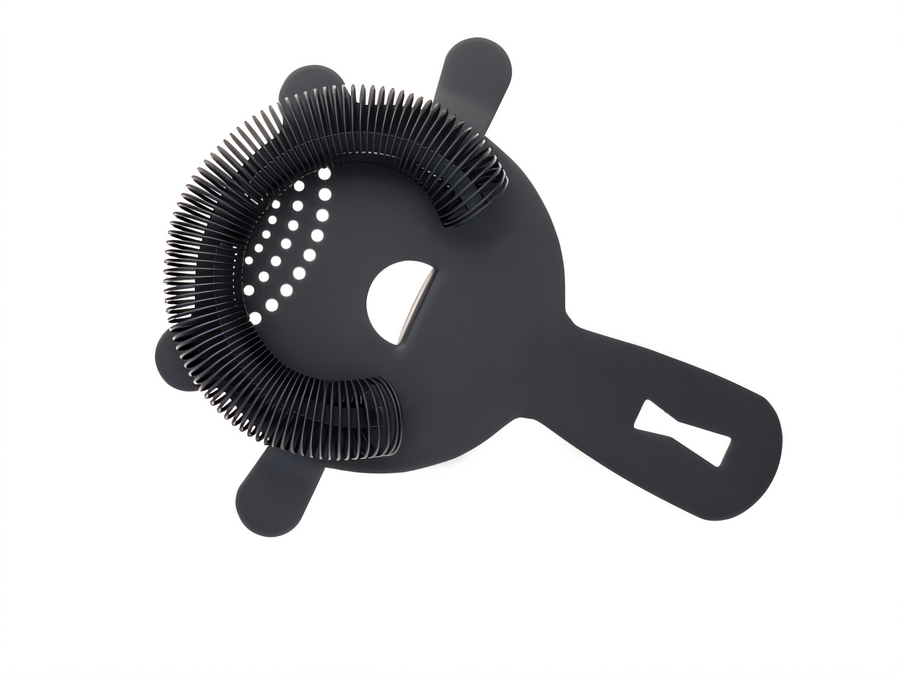 Product image #1 for Barfly Black Out Heavy-Duty 4-Prong Spring Bar Strainer with Replaceable Spring, 5-5/8 Inch