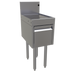 Thumbnail image #1 for Glastender DBHA-12 12-Inch Wide Stainless Steel Underbar Drainboard Half Cabinet with Locking Door