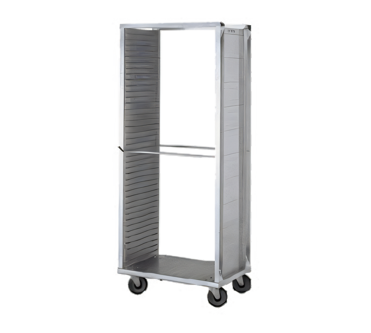 Product image #1 for Dinex Closed-Side End-Loading Aluminum Pan Rack for 18 x 26 Trays, 41 Capacity, with 5-Inch Casters