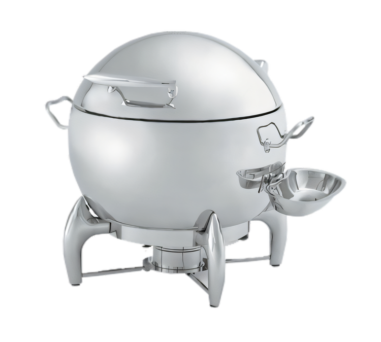 Product image #1 for Vollrath D-Lux Round 11-Quart Soup Chafer Station with Self-Closing Lid and Ladle Tray