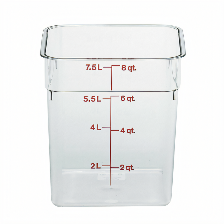 Product image #1 for Cambro 8SFSCW135 CamSquare® Commercial Food Storage Containers Case of 6