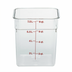 Thumbnail image #1 for Cambro 8SFSCW135 CamSquare® Commercial Food Storage Containers Case of 6