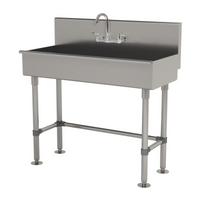 Advance Tabco Freestanding Stainless Steel Service Sink with Faucet