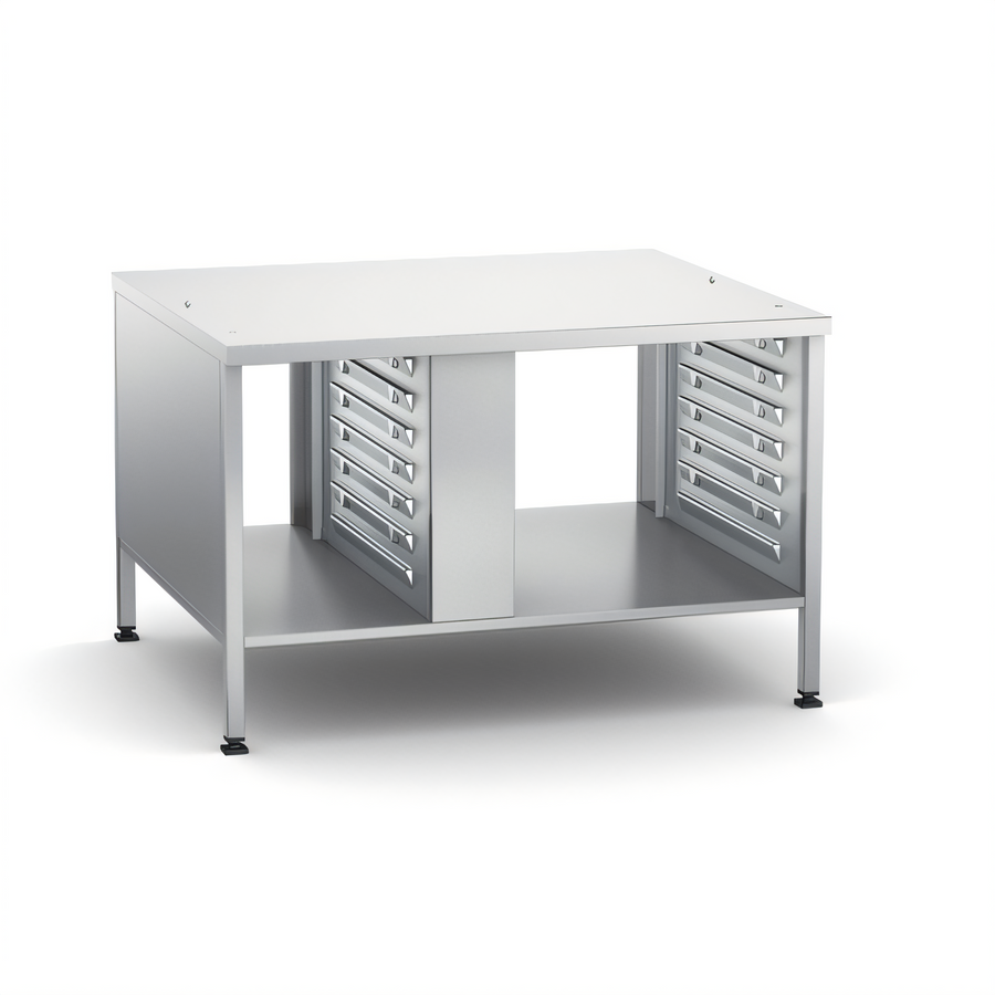 Product image #1 for RATIONAL Stand II Stationary Stainless Steel Oven Stand with 14 Supporting Rails for 6- and 10-Full Size Classic/Pro