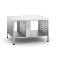RATIONAL Stand II Stationary Stainless Steel Oven Stand with 14 Supporting Rails for 6- and 10-Full Size Classic/Pro