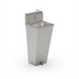 Thumbnail image #1 for John Boos Pro-Bowl Floor-Mount Stainless Steel Hand Sink with Tapered Pedestal, 14 x 10 x 5 Inch Bowl, Faucet, and Foot Valve