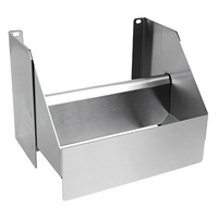 CHOICE by Glastender Clip-On Dry Waste Rail for Double Speed Rail, 12