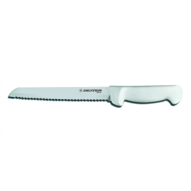 Product image #1 for Basics 8-Inch Scalloped Bread Knife with White Polypropylene Handle