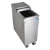 Thumbnail image #1 for BK Resources Stainless Steel Mobile Ice Bin with Sliding Lid, 53 lb. Capacity