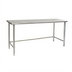 Thumbnail image #1 for BlendPort® Deluxe Series 72-Inch W x 24-Inch D Flat-Top Stainless Steel Work Table with Tubular Base