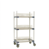 MetroMax 4 Mobile 3-Tier Drying Rack Unit for Trays, Cutting Boards and Sheet Pans, 36 x 24 x 68 Inches