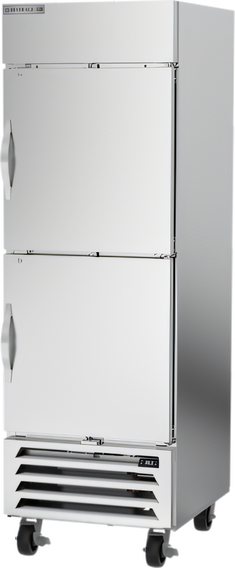 Product image #1 for Beverage-Air Horizon Series One-Section Reach-In Refrigerator, 23.32 Cu. Ft., Two Right-Hand Solid Half Doors, Stainless Steel, Bottom-Mounted Self-Contained