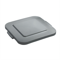 Rubbermaid BRUTE 40-Gallon Square Traditional Trash Can Lid, Gray