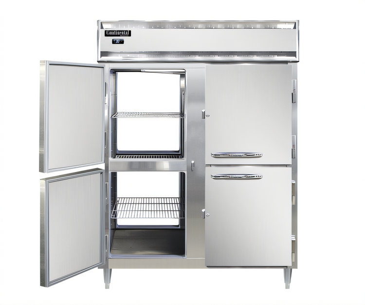 Product image #1 for Continental Refrigerator Designer Line DL2WE-SS-PT-HD Extra Wide Pass-Thru Two-Section Heated Holding Cabinet