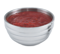 Vollrath Round Beehive Insulated Double-Wall Stainless Steel Serving Bowl, 0.75 Quart