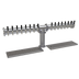 Thumbnail image #1 for Glastender Pipe Tee 16-Faucet Countertop Glycol-Cooled Draft Dispensing Tower