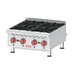 Thumbnail image #1 for Omcan USA 4-Burner Natural Gas Countertop Hot Plate with 24 x 24 in. Cooking Area