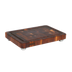 Thumbnail image #1 for John Boos Boos Block 18 x 12 Inch End-Grain Walnut Cutting Board with Juice Groove and Stainless Steel Bun Feet