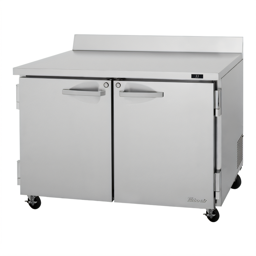 Product image #1 for Turbo Air PRO Series 48-1/4-Inch Two-Section Worktop Refrigerator with Solid Swing Doors, 12.2 Cu. Ft.