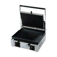 Univex PPRESS1.5R Single Countertop Panini Press with Ribbed Cast Iron Plates and Timer