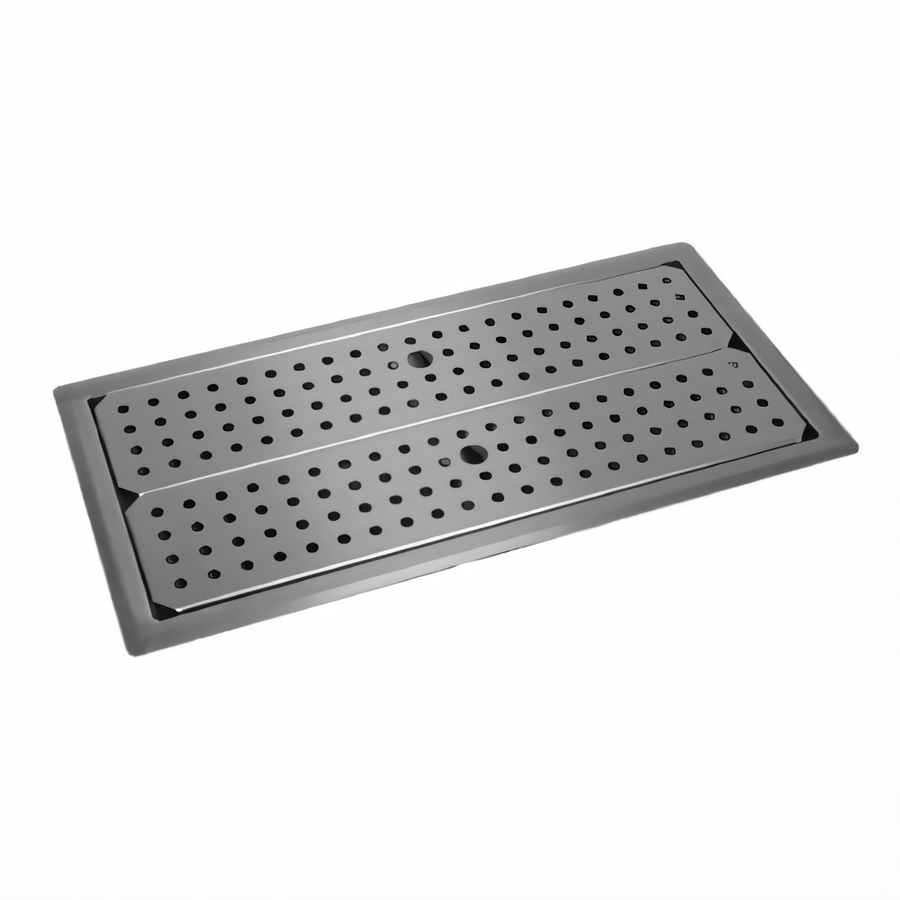 Product image #1 for Glastender 24" x 18" Drop-In Stainless Steel Drain Pan with Self-Rimming Edge
