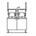 Thumbnail image #1 for Crown EMT-10-10 Electric (2) 10 Gallon Tilting Kettle Cabinet Assembly