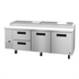 Thumbnail image #1 for Hoshizaki Steelheart 93-Inch Three-Section Pizza Prep Table with Doors and Drawers