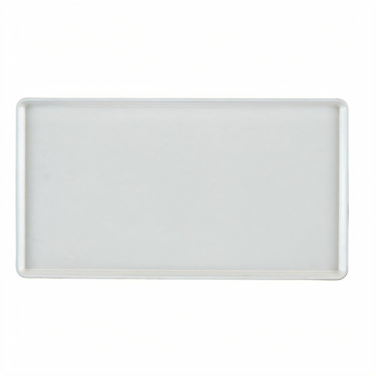 Product image #2 for Cambro 12 x 22-Inch Rectangular Low-Profile White Fiberglass Dietary Tray