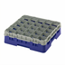 Thumbnail image #2 for Cambro Camrack 25-Compartment Full-Size Low-Profile Glass Rack, Navy Blue