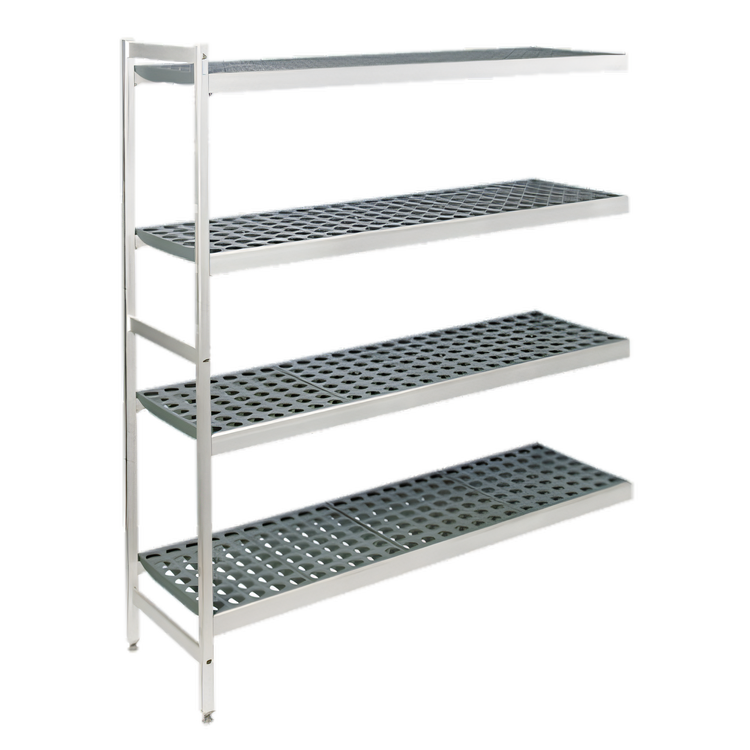 Product image #1 for Fermostock 4-Tier Polymer Shelving Expansion Kit, 31W x 18D x 83H, Add-On Unit