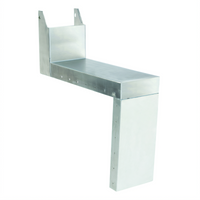 Advance Tabco Prestige Stainless Steel Tubing Chase Shelf, 6 x 19 Inch, Underbar Accessory